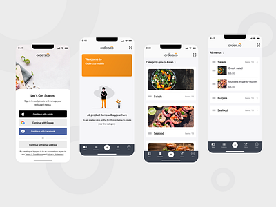QR Menu Maker android app application design ios menu menu maker mobile qr ui ux