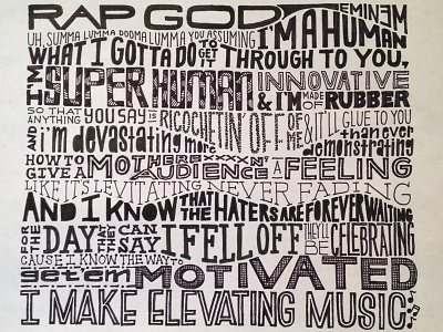 Rapgod hand drawn hand drawn type handlettered handlettering lettered lettering type typography