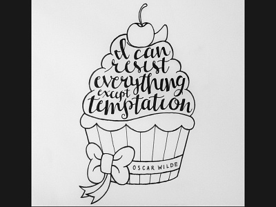 Temptation hand drawn hand drawn type handlettered handlettering lettered lettering type typography