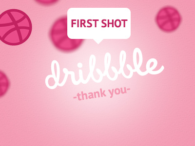 First Shot debut dribbble first illustration shot thank you