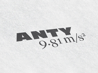 ANTYgravity branding climbing gravity identity logo logotype mathematical symbols typography