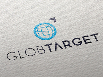 Glob Target branding business consulting identity it logistics logo logotype outsourcing typography