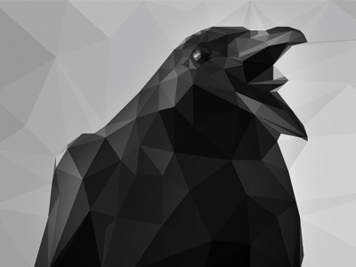 The Crow crow low poly