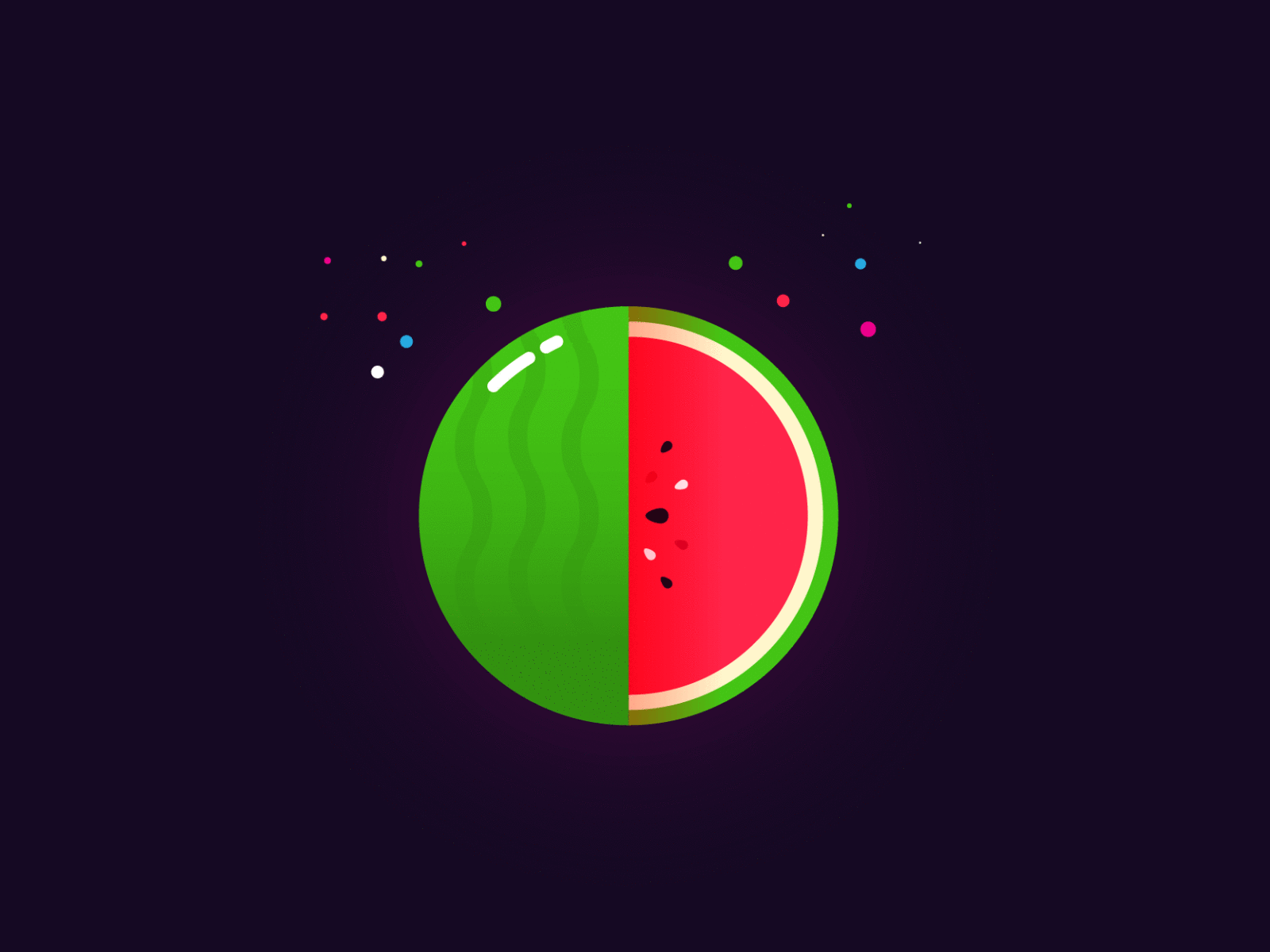 watermelon design logo vector