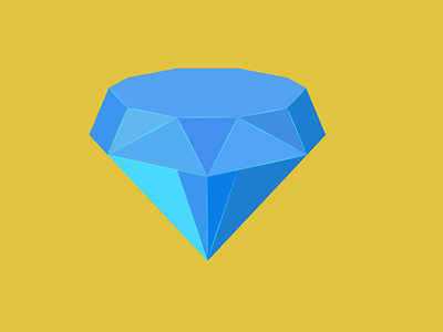 Flat Diamond Icon