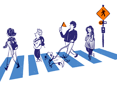 crosswalk safety illustration illustration presentation