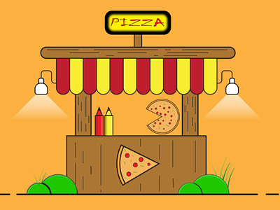 The Pizza Stall illustrator