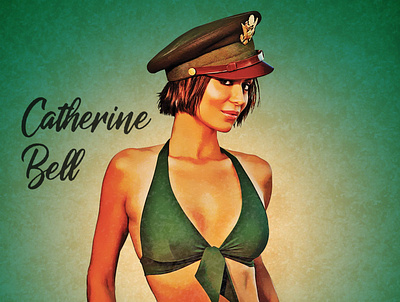 Retro Style Pin-Up catherine bell photoshop pinup pinup girl retro