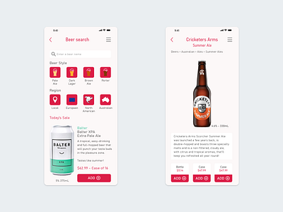 Daily UI - #022 - Search 022 beer daily 100 daily 100 challenge dailyui e commerce app ui