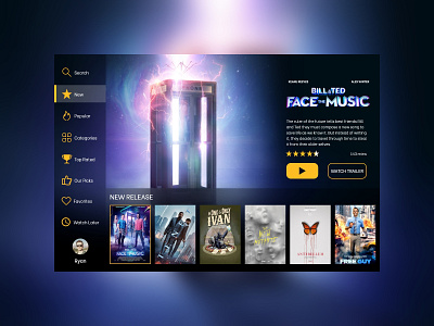 Daily UI - #025 -TV App 025 billandted daily 100 daily 100 challenge dailyui movie app tv app ui