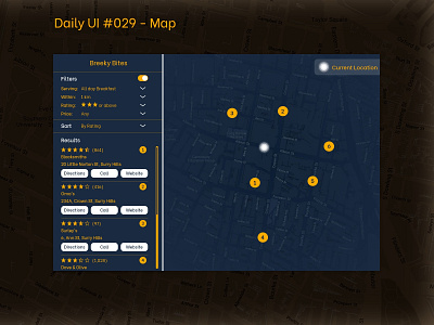 Daily UI 029 - Map 029 daily 100 daily 100 challenge dailyui map mapping ui