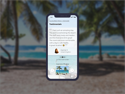 Daily Ui 039 Testimonials 039 app design daily 100 daily 100 challenge dailyui holiday image gallery reviews testimonials trip ui