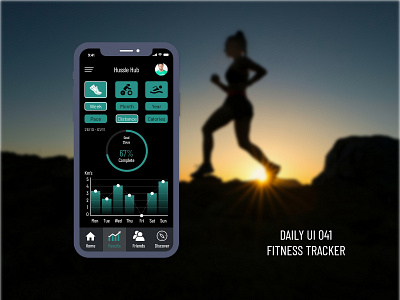 Daily Ui 041 - Fitness Tracker 041 bicycle app daily 100 daily 100 challenge dailyui fitness app graphic running app sport swimming tracker ui