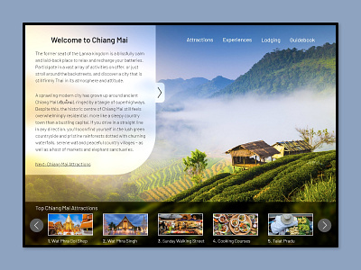 Daily UI Challenge 072 - Image Slider 072 chiang mai daily 100 daily 100 challenge dailyui experiences gallery image slider images lonely planet thailand travel ui