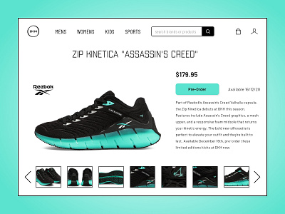 Daily UI 075 - Pre-Order 075 cta button daily 100 daily 100 challenge dailyui pre order preorder reebok shoes store sneakers uidesign