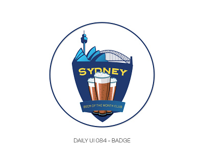 Daily UI 084 - Badge 084 badge beer daily 100 daily 100 challenge dailyui sydney