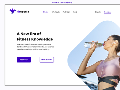 Daily UI Challenge - #001 - Sign Up daily 100 challenge fitness fitness sign up form gym sign up sign up uidesign workout