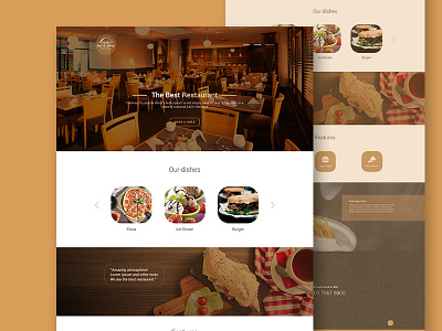 Restaurant Leanding Page Template agency business clean food landing page marketing minimal operations restaurant ui web website