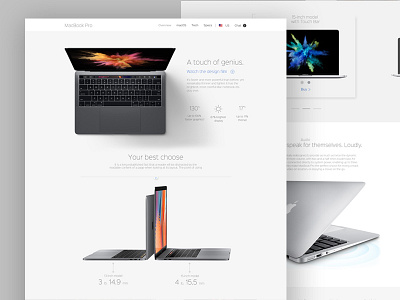 macbook-pro Landing page