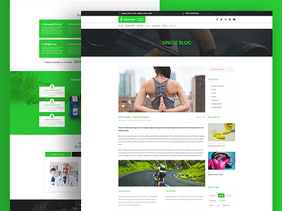 Plus Point Natural Health Psd Template clean green health natural health psd psd template template ui uiux ux