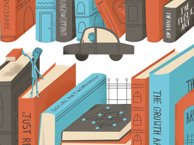 Poets & Writers Illustration by Yours, Roxanne on Dribbble