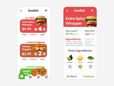 Foodini - Delivery App Design