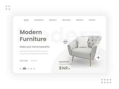 Modern Furniture - Web Design / Landing Page