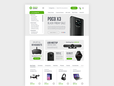 Electronics Store Website Design