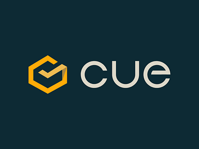 Cue Logo Dark app branding calendar design icon interface logo product ui ux web