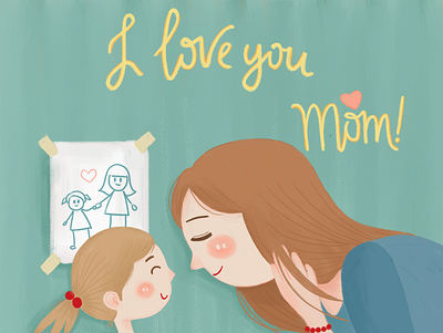Mother's Day festival illustration