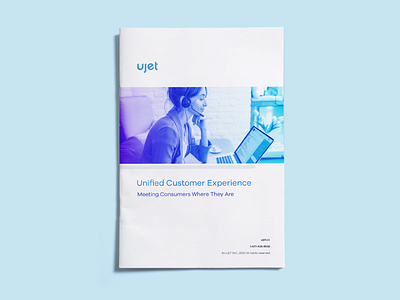 eBook Layout: Ujet.cx brand identity branding customer support document design ebook layout editorial layout magazine layout report whitepaper