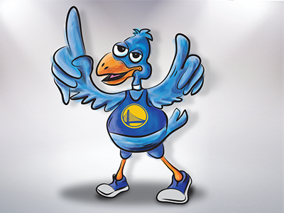 Dribbblebird bird cartoon character illustration illustrator warriors