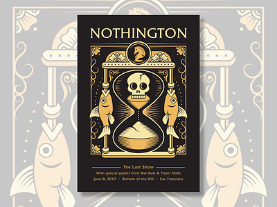 Silk Screened Poster Design for Nothington