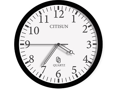 Analog clock clock design icon illustration logo photo editing