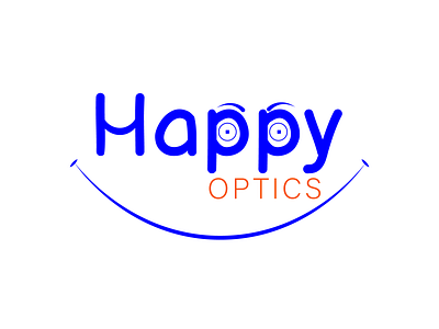 Happy optics logo design