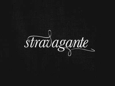 Stravagante logo lettering logo type