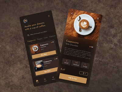 Coffee shop app design app design coffee coffee shop app design coffee ui design coffeeshop mobile app design ui design ui ux deisgn uidesign
