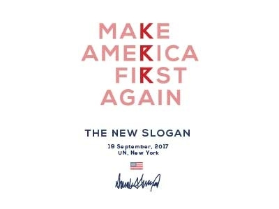 New slogan by Donald Trump