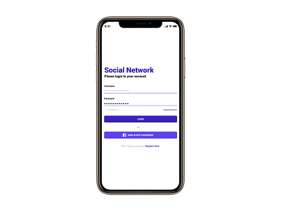 Social Network Login app appdesign design ios login login app sign in social network ui ux white app