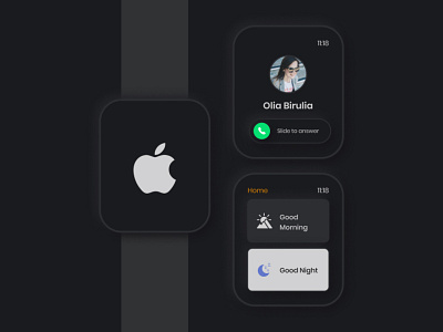Smart Watch Soft UI Design | Neumorphism apple debut designs figma logo smartwatch softui uidesign xd ui kit
