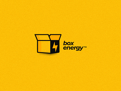 box energy branding energy identity design light logo design power