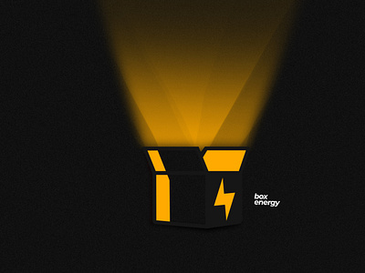 box energy branding energy identity design illustration power