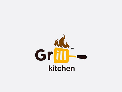 Grill kitchen branding identity design kitchen logo logo design