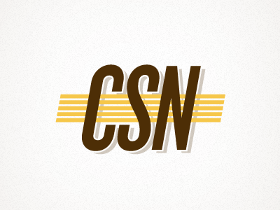 Cowboy State News Logo branding brown condensed knockout narrow news sports stripes wyoming yellow