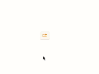 Share Button for CSN cream gif icon interaction ixd orange share symbol tittillium web