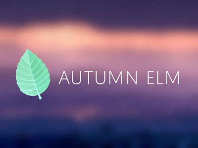 Autumn Elm Signature brand branding geomanist leaf logo