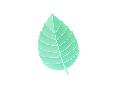 Autumn Elm Signature on White brand branding geomanist leaf logo