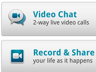 Qik Icons android iphone qik record share video call video chat