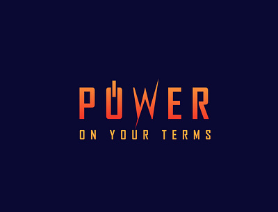 Power Logo, Energy Logo brand design brand identity branding colerful logo energy logo graphic design logo logo design minimal minimalist logo power logo technology logo