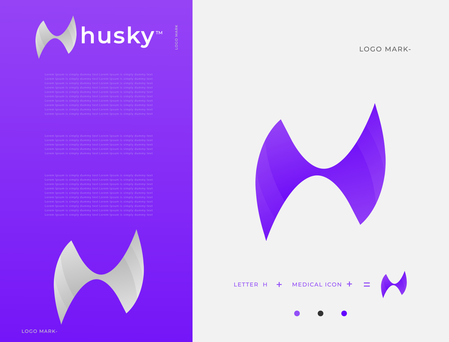 Medical H Letter Logo Mark Design by sahinurrahman24 by Sahinur Rahman